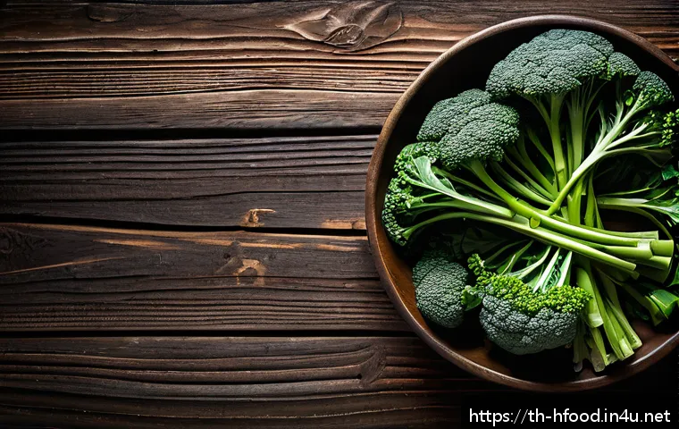 혈액순환을 돕는 음식 베스트 - A vibrant and detailed still life of fresh dark green leafy vegetables like spinach, kale, and brocc...